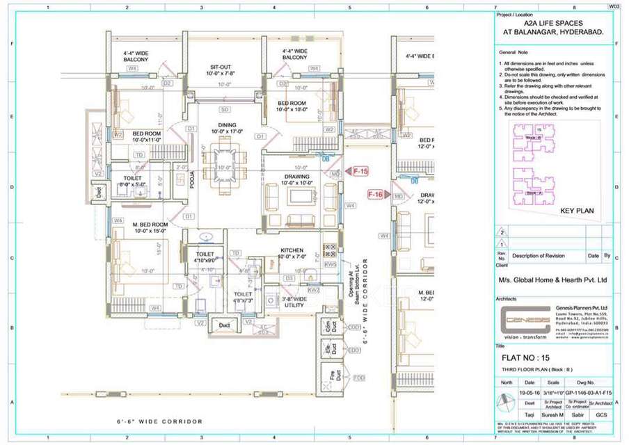 3 BHK Flat In A2a Life Spaces, Balanagar, Hyderabad For Sale  In Balanagar, Hyderabad