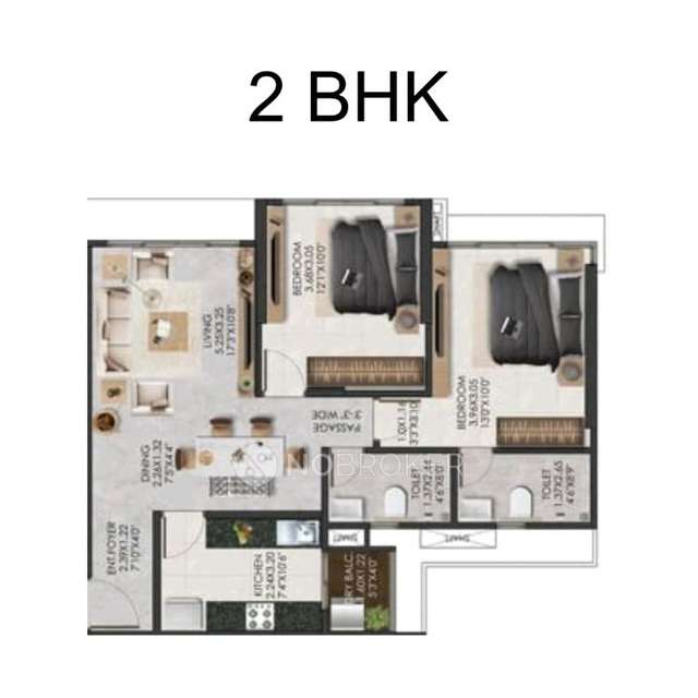 2 BHK Flat In Adani The Views For Sale  In Ghatkopar East