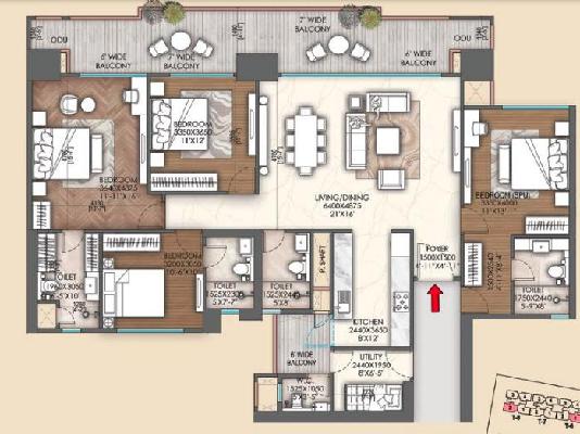 4 BHK Flat In Signature Global Sarvam For Sale  In Sector 37d