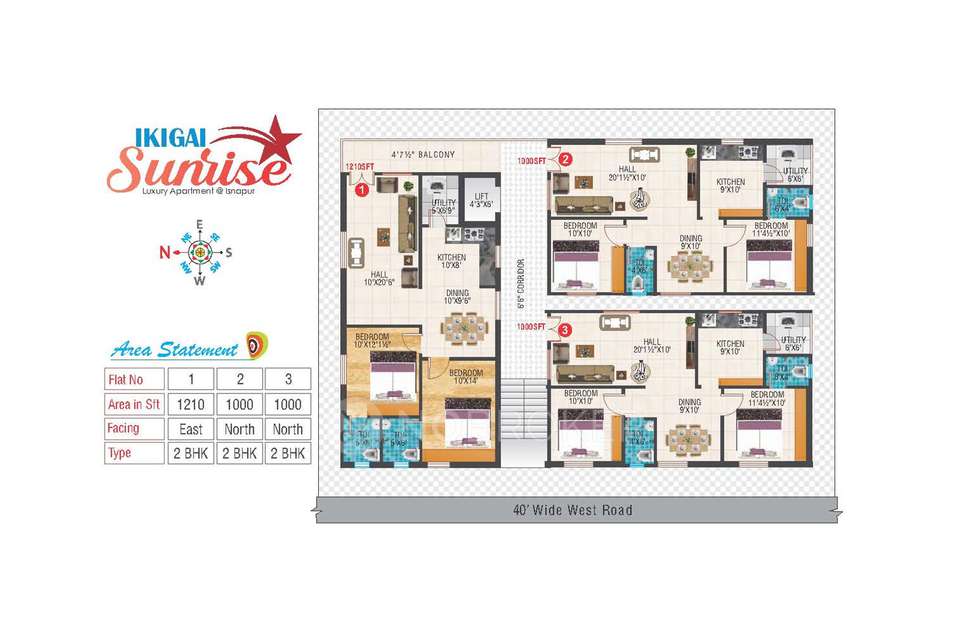 2 BHK Flat In  Ikigai Sunrise Sunshine For Sale  In Isnapur