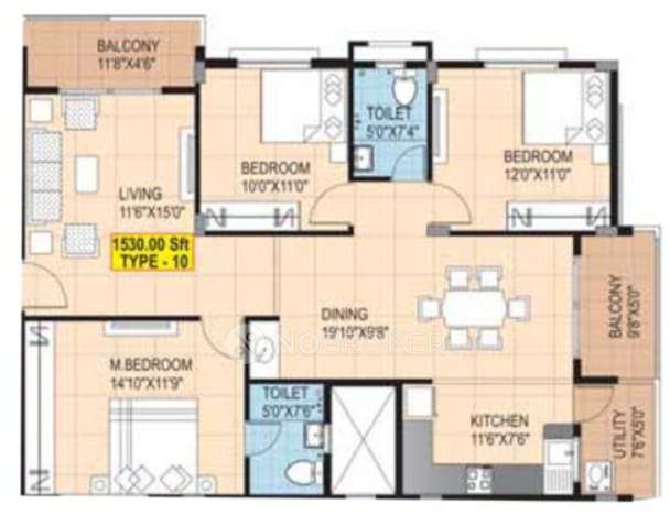 3 BHK Flat In Hills View Meadows  For Sale  In Subramanyapura