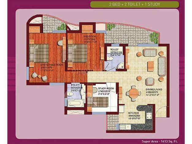 2 BHK Flat In Aba Olive County, Vasundhara For Sale  In Vasundhara