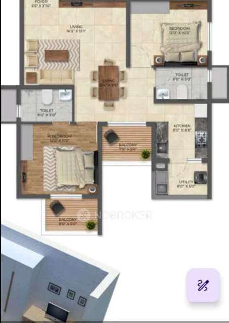 2 BHK Flat In Inspira Tropical Garden For Sale  In Shanthipura, Phase Ii, Electronic City, 