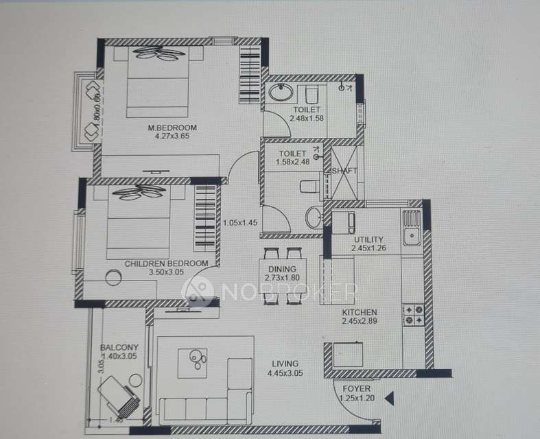 2 BHK Flat In Brigade Laguna for Rent  In Hebbal