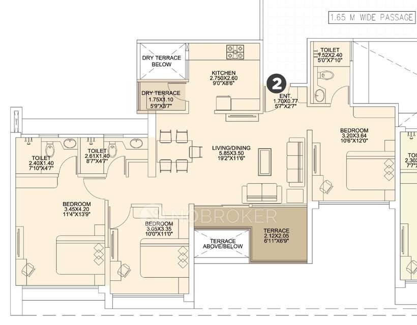 3 BHK Flat In Vtp Aethereus Phase 2 for Rent  In Mahalunge