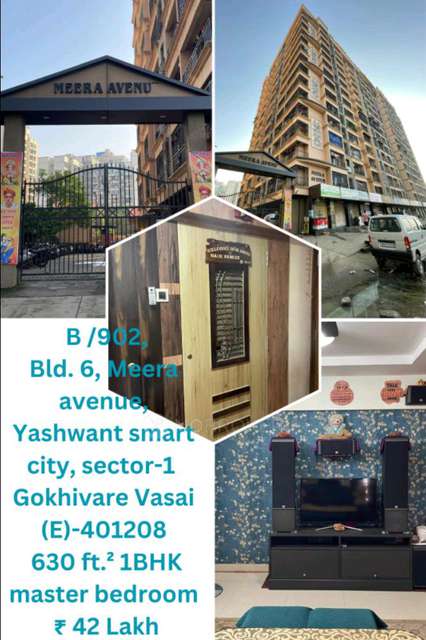 1 BHK Flat In  Meera Avenue For Sale  In Vasai East