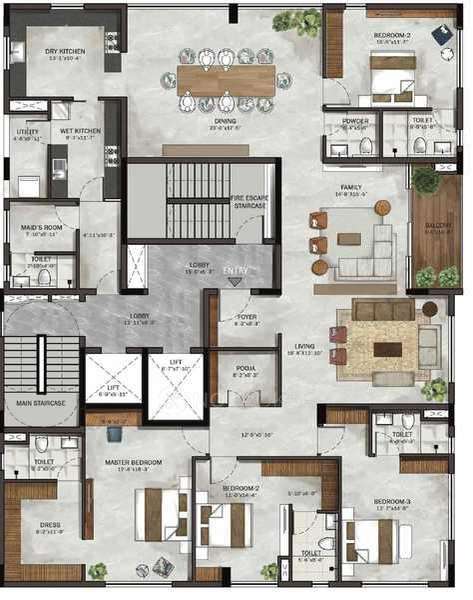 4 BHK Flat In Etica Malar For Sale  In Mrc Nagar