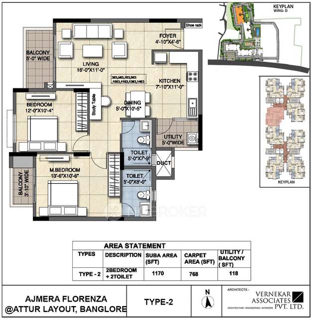 2 BHK Flat In Ajmera Florenza, Yelahanka For Sale  In Ajmera Lakeside Paradise