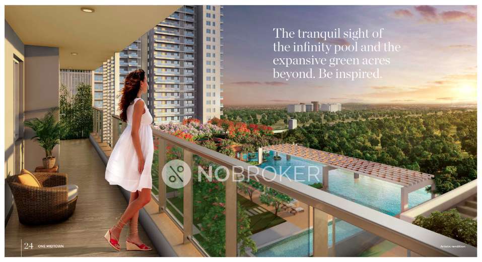 2 BHK Flat In Dlf Midtown Plaza for Rent  In Dlf Midtown Plaza