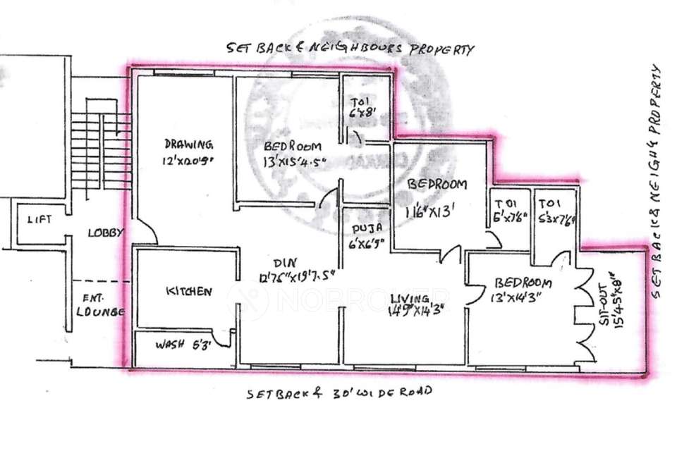 3 BHK Flat In Reliance Jaya Towers For Sale  In Himayatnagar