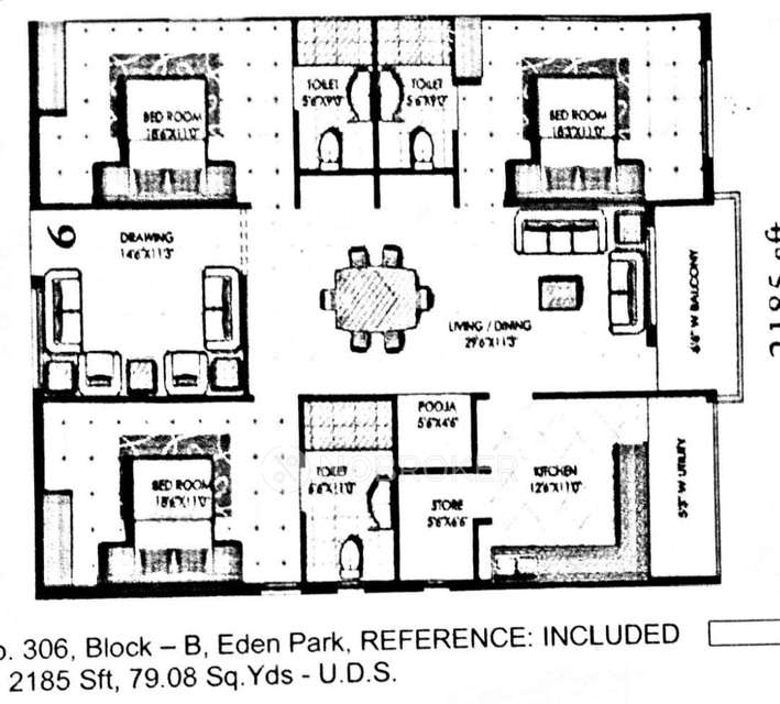 3 BHK Flat In Aditya Eden Park For Sale  In Hyderabad