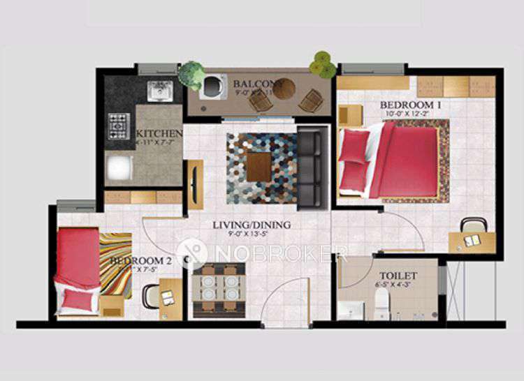 2 BHK Flat In Alliance Jasmine Springs For Sale  In 2, Old Mamallapuram Rd, Ramalingapuram, Thaiyur, Tamil Nadu 603103, India