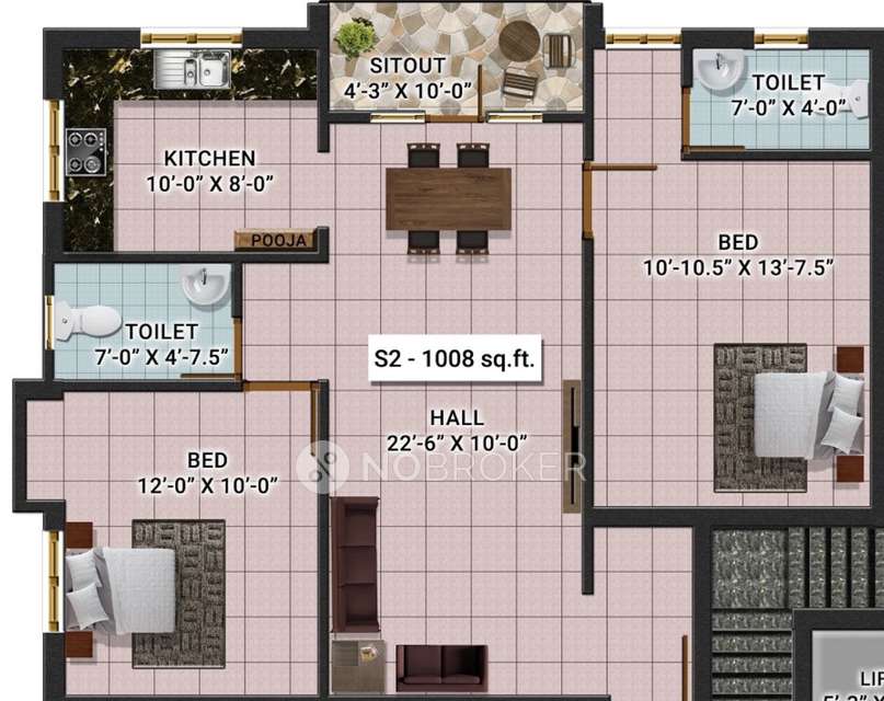 2 BHK Flat In Athreyas Ruby For Sale  In Athreyas Ruby Residential Apartmentsresidential Flats In Puzhuthivakkam