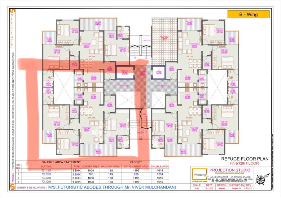3 BHK Flat In Futuristic The Miracle for Rent  In Pimple Saudagar