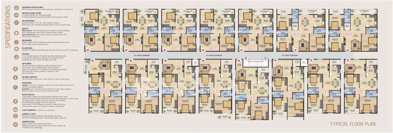 3 BHK Flat In Sri Balaji Arunodhaya For Sale In Sri Balaji Arunodhaya