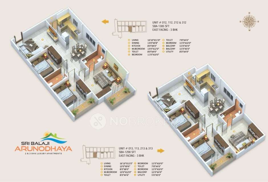3 BHK Flat In Sri Balaji Arunodhaya For Sale In Sri Balaji Arunodhaya