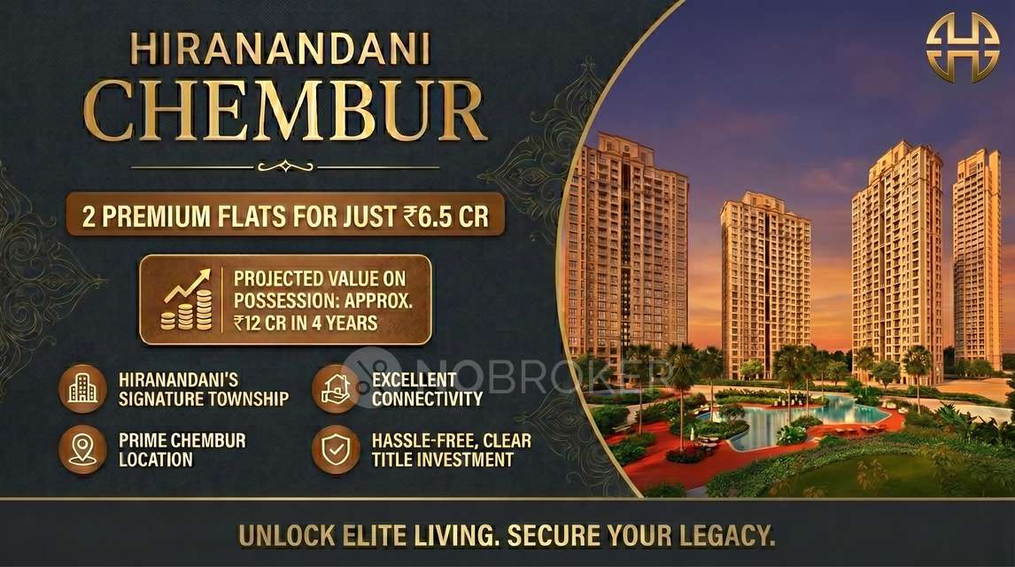 4+ BHK Flat In Hiranandani Maitri Park(two 3 Bhk Flats ) For Sale  In Chembur