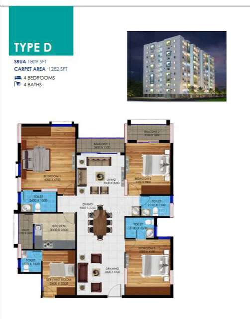 4 BHK Flat In Cgewho Kendriya Vihar for Rent  In 34r6+fgv Kendriya Vihar, Paruthippattu, Chennai, Avadi, Tamil Nadu 600071, India