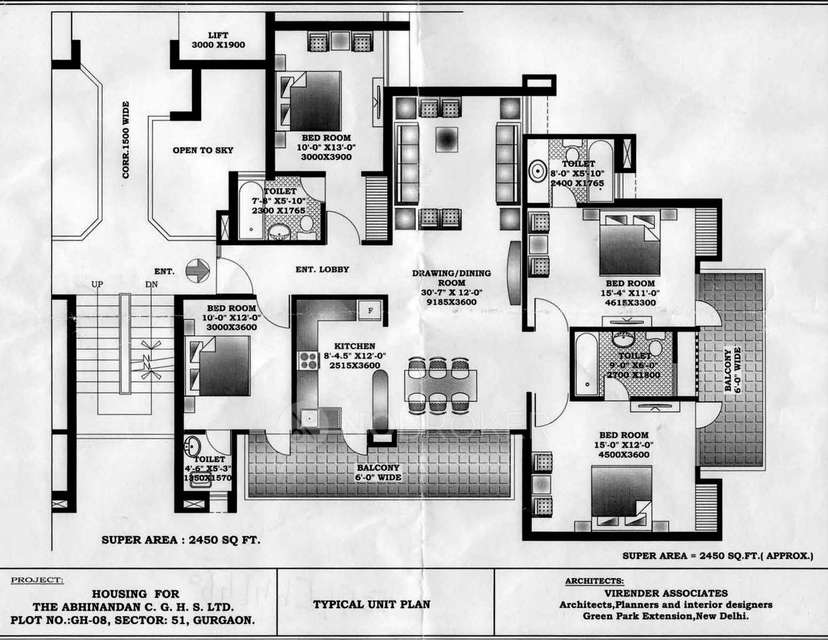 4 BHK Flat In Abhinandan Apartments, Sector 51 For Sale  In Sector 51