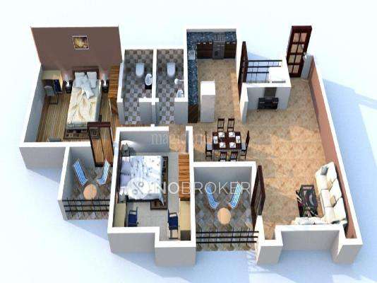 2 BHK Flat In Silver Moon Society for Rent  In Baner