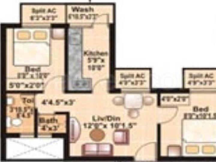 Golden Opulence Poonamallee Without Brokerage Semifurnished 2 BHK