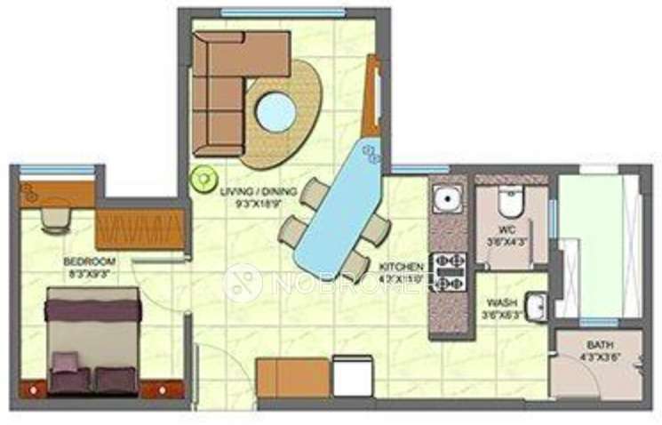 1 BHK Flat In Lodha Palava Crown Dombivali For Sale near Nilje Gaon