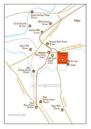 1 BHK Flat In Lodha Palava Crown Dombivali For Sale near Nilje Gaon